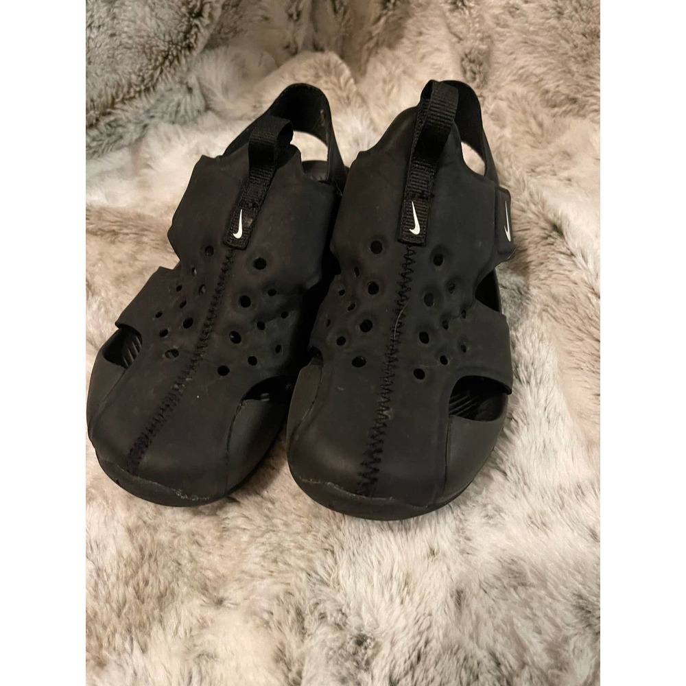 Nike 13C kids Black Sandals Straps Active